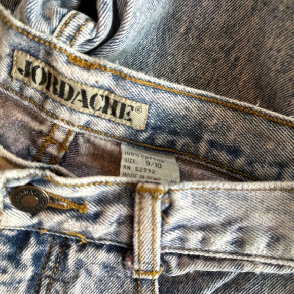 80's Jordace Acid Wash Zip Ankle Denim Jeans Size 28 x 26 - Picture 8 of 8
